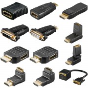 Адаптер HDMI штекер - HDMI гнездо, угол 90 (39857)