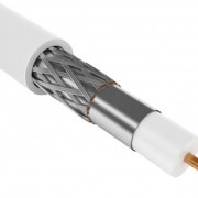 Кабель коаксиальный RG59 CCS 75Ом FPE PVC бел. (100м) GENERICA ITK CC1-R5F1-111-100-G