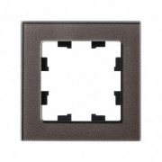 Рамка 1-м AtlasDesign Nature стекло мокко SchE ATN320601
