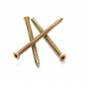 Шуруп оконный головка Torx 7.5х72 желтопассированный (100шт) (25988)