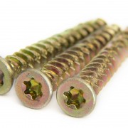 Шуруп оконный головка Torx 7.5х52 желтопассированный (10шт) (25986-0)