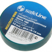 Изолента ПВХ зеленая 15мм 20м Safeline (9364)