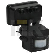 Датчик движения ИК для прожектора 150-500w 120 гр. 12м IP44 черный (ДД 019 чер.)