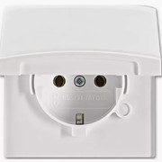 Allwetter44 Розетка SCHUKO 20 EUGKB-35-101 с крышкой с защитными шторками IP44 черный/антрацит уплотнительное кольцо в комплекте 16А 250В. (20 EUGKB-35-101)