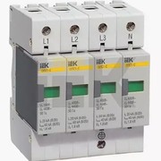 Ограничитель перенапряжения четырехполюсный ОПС1-C 4п 20кА 400В (MOP20-4-C)