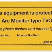 Шильдик информационный 10 шт. для TVOC-2 (1SFA663005R1001)