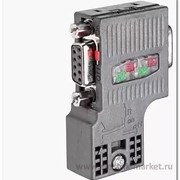 Соединитель шинный SIMATIC DP для подключения к сетям PROFIBUS до 12 мбит/с отвод кабеля под углом (6ES7972-0BA52-0XA0)