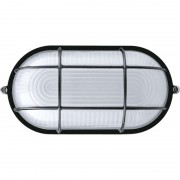 Светильник НПП-60w овальный с решеткой IP54 (1402 бел.)