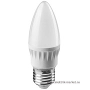 Лампа светодиодная LED 8вт E27 белый матовая свеча ОНЛАЙТ (71635 OLL-C37)