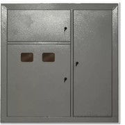 Щит этажный 2-х квартирный ЩЭ.2 IP31 металлический УХЛ3 (MKM42-02-31)
