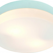 Светильник 2x60WxE27 влагозащищенный D30хH10 IP44 белый/стекло (A5330PL-2WH)
