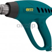 Фен технический FIT , 2000Вт, 300/500л/мин, 300/600oС, Кейс, Набор насадок (80608)