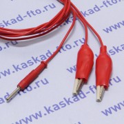 Провод 25 м на катушке с разъемами банан красный