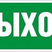 Пиктограмма ПЭУ 010  Выход (250х115) SIRAH (2502001970)