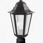 Светильник НТУ-60w на трубу 60мм Е27 IP44 черное золото (6103 чер.зол.)