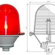 Заградительный огонь низкой интенсивности ЗОМ-48LED 32cd тип Б (24 В DC) (М000007831)