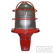 Светильник СДЗО-05 прозрачный 2хЕ27 с LED лампой Пермь 85-240 с решеткой (СДЗО-05)