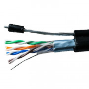 Кабель FTP 4х2х24AWG кат.5е медь с тросом Standart 305м (м) SUPRLAN 01-1026