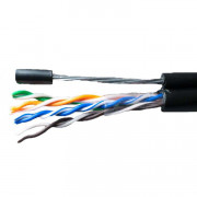 Кабель UTP 4х2х24AWG кат.5е медь с тросом Standart 305м (м) SUPRLAN 01-0322