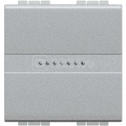 LivingLight Переключатель с автоматическими клеммами 1 модуль алюминий (NT4003A)