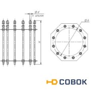 Монтажный комплект для мачты МГФ-45 (ТАНС.95.006.000)
