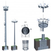 Комплект монтажный для мачты МГФ-20 (ТАНС.95.001.000)