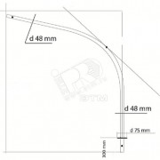 Кронштейн К1К-0.5-1.5-0.075-0.048 горячеоцинкованный (В00002169)