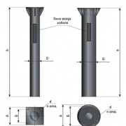 Закладная деталь фундамента к ОГСФ-0.7-10.0 (0.273-2.0) (В00001850)