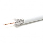 Кабель коаксиальный RG-6 белый CCS 1,00 / Conduct. 15% / Al 32х0,12 / PVC Net.on 100м (RG-6/32 ССS)